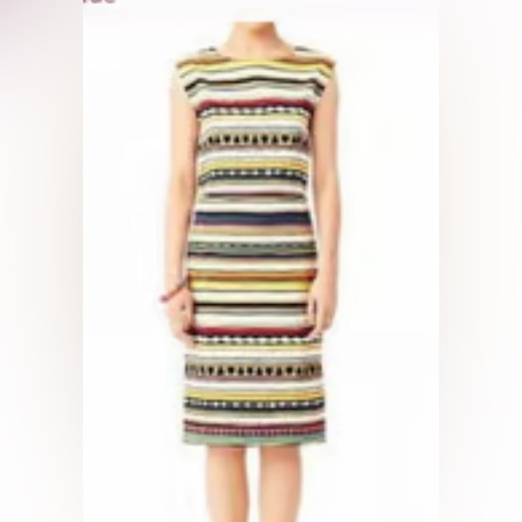 ✨Kate Spade ♠️ sleevless Saturday dress in gorgeous hz Aztec striped pattern. - Picture 3 of 16